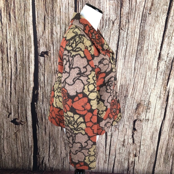 PENDLETON Roses Floral Wool Blend Jacket Size PL - Picture 6 of 8